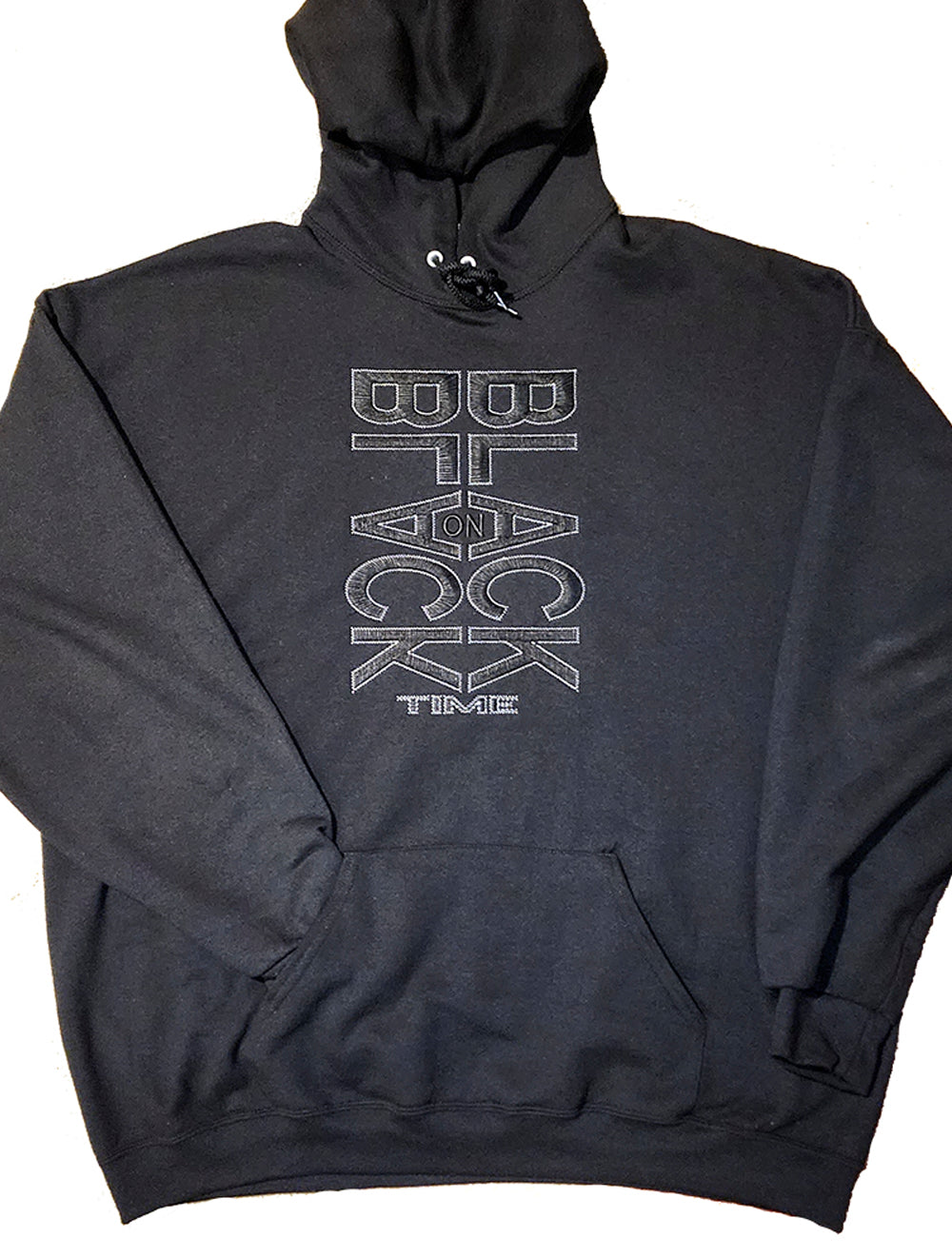 Black discount embroidered hoodie