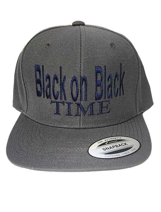 Gray Black on Black Time Hat